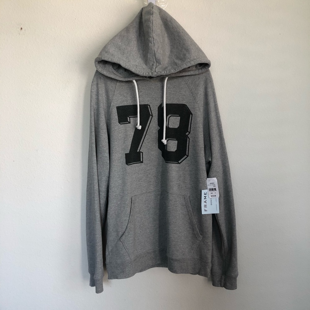 FRAME Denim 78 Heather Hoodie Pullover